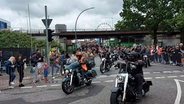 Harley Days 2024 in Hamburg. © NDR Foto: Karsten Sekund