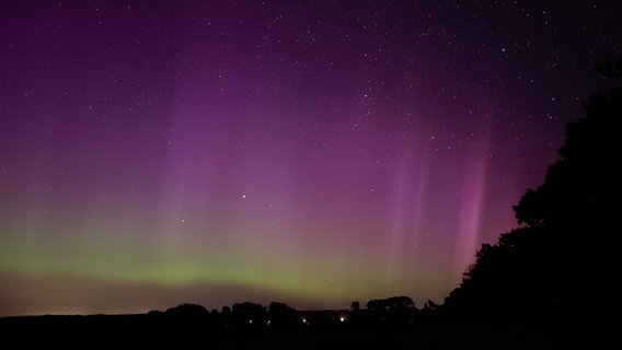 Polarlichter und Sternenhimmel © NDR Foto: Rayk Kopp aus Lübz