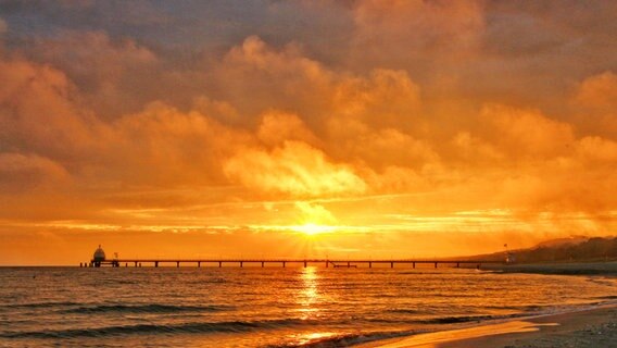 Sonnenauffang auf Usedom. © NDR Foto: Anke Hanusik aus Grimmen