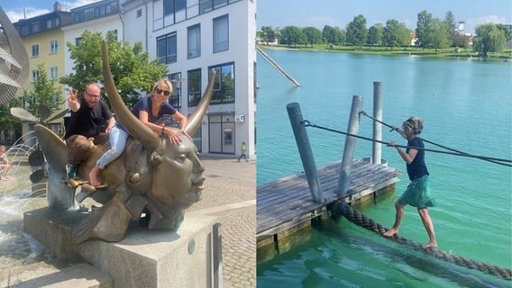 Die Hosts konnten während der Sommertour am Bodensee etwas ausspannen. © NDR 