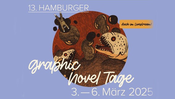 Das Ankündigungsplakat für die Graphic Novel Tage © Literaturhaus Hamburg 