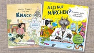 Collage der Buchcover: "Molly, Trappel und das große Knack" und "Alles nur Märchen?" © Nova MD Verlag / Knesebeck Verlag 