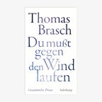 Cover: Thomas Brasch, „Du musst gegen den Wind laufen“ © Suhrkamp 