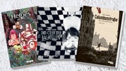 Buch-Cover: Tobi Dahmen, „Columbusstraße“ / Franz Suess, „Drei oder vier Bagatellen“ / Inio Asano, „Heroes“ © Carlsen / avant / Tokyopop 