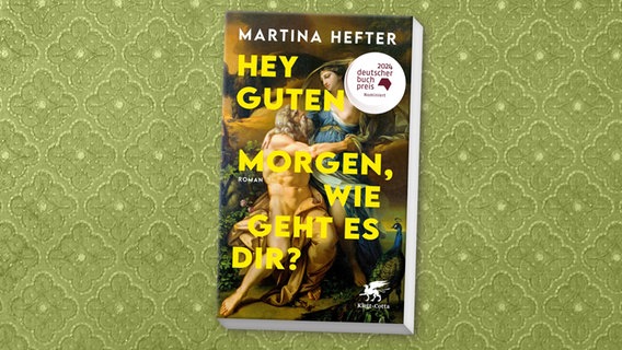 Buchcover: Martina Hefter, "Hey guten Morgen, wie geht es dir?“ © Klett Cotta 