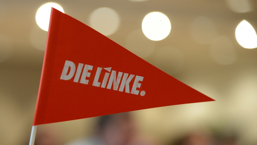 Parteifähnchen der Linken