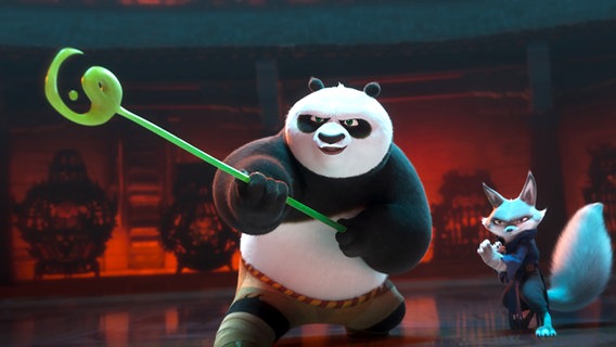 Szene aus dem Kinofilm "Kung Fu Panda 4" ©  2023 Dreamworks Animation 