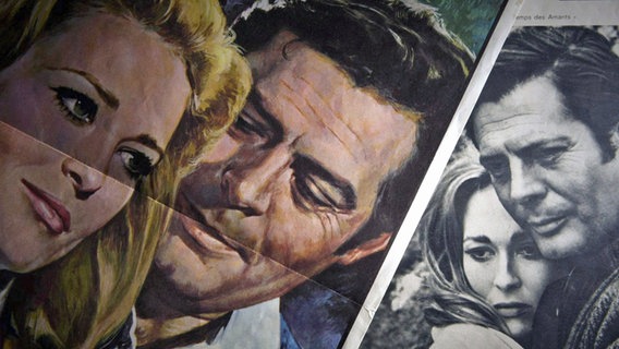 Fotocollage von Marcello Mastroianni und Faye Dunaway. © Programm 33 