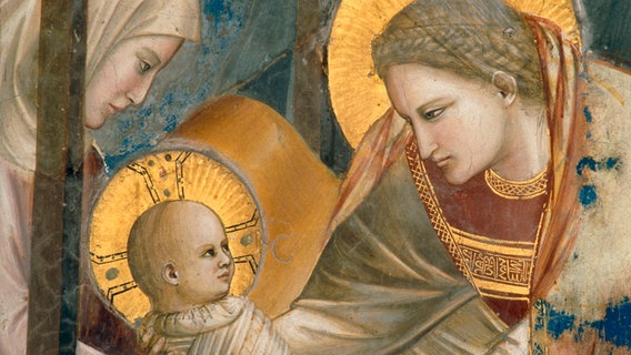 Ausschnitt des Gemäldes "Christi Geburt" von Giotto di Bondone. © picture-alliance / akg-images / Cameraphoto Foto: Cameraphoto