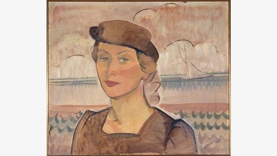 Ein Selbstportät der Künstlerin Elise Blumann von 1937. © The University of Western Australia Art Collection, Nachlass Elise Blumann 