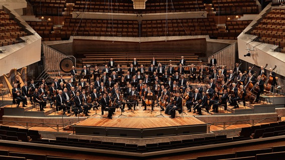 Die Berliner Philharmoniker auf der Bühne © Stefan Höderath 