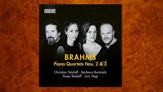 CD-Cover: Brahms "Klavierquartette Nr. 2 in A-Dur & Nr. 3 in c-Moll" © Ondine 