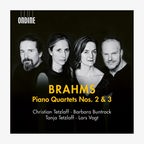 CD-Cover: Brahms "Klavierquartette Nr. 2 in A-Dur & Nr. 3 in c-Moll" © Ondine 