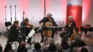 Das Auryn Quartett beim Foyerkonzert on tour im Sprengel Museum © NDR Foto: Jil Hesse