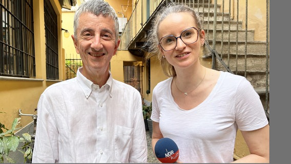 Vittorio Lampugnani und Juliane Bergmann © NDR Foto: NDR
