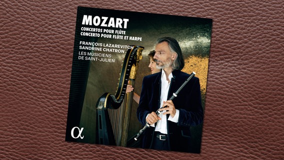 CD-Cover: Mozart - Konzerte f. Flöte/Konzert für Flöte und Harfe mit F. Lazarevitch/S. Chatron+Les Musiciens de Saint-Julien © naxos 