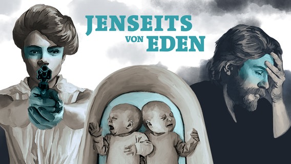 Illustration zur Hörspiel-Serie "Jenseits von Eden". © NDR/Rumi Benecke Foto: Rumi Benecke