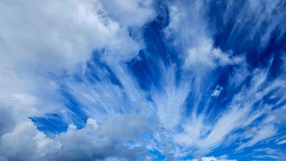 Bizarre Wolken am Himmel. © NDR Foto: Andrea Philips