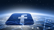 Facebook - Logo vor einem, weltumspannenden, abstrahiertem Netzwerk (Montage) © fotolia.com Foto: Kobes