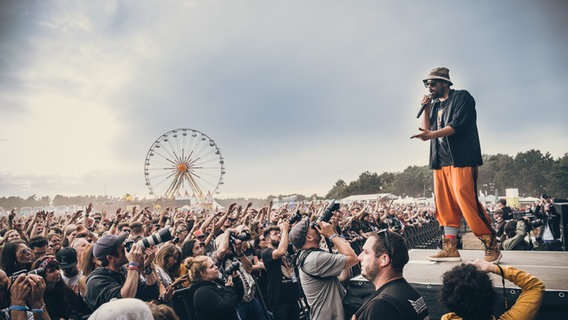 Samy Deluxe beim Deichbrand Festival 2019. © NDR/N-JOY Foto: Benjamin Hüllenkremer