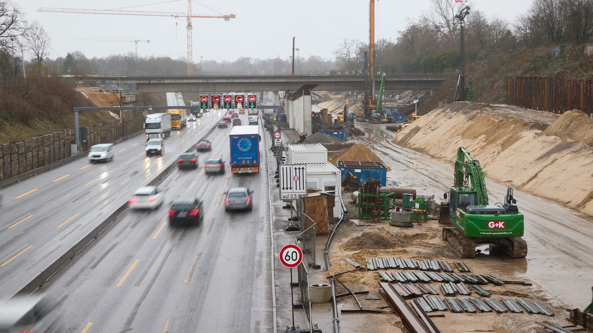 A7-Ausbau in Hamburg: Drei große Vollsperrungen in diesem Jahr