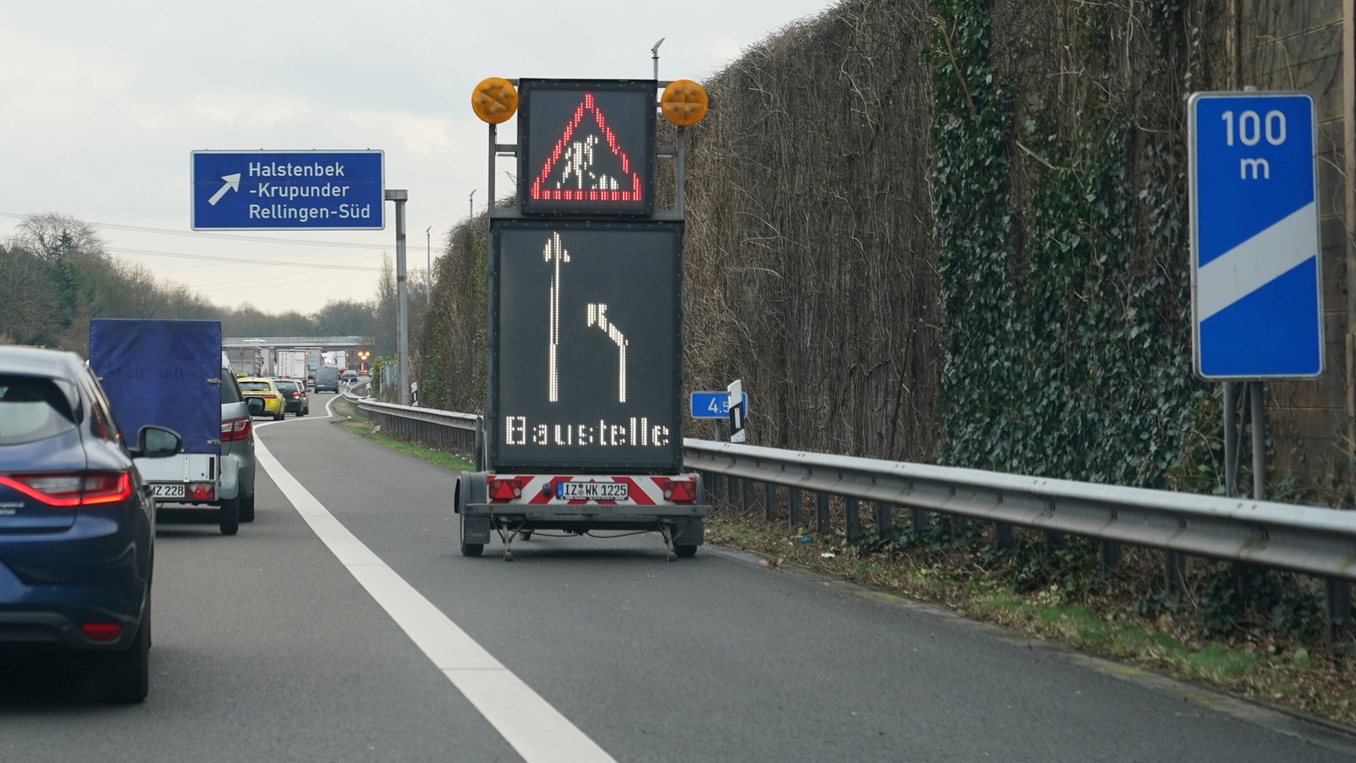 Bauarbeiten auf der A23: Staugefahr von Juli bis Weihnachten