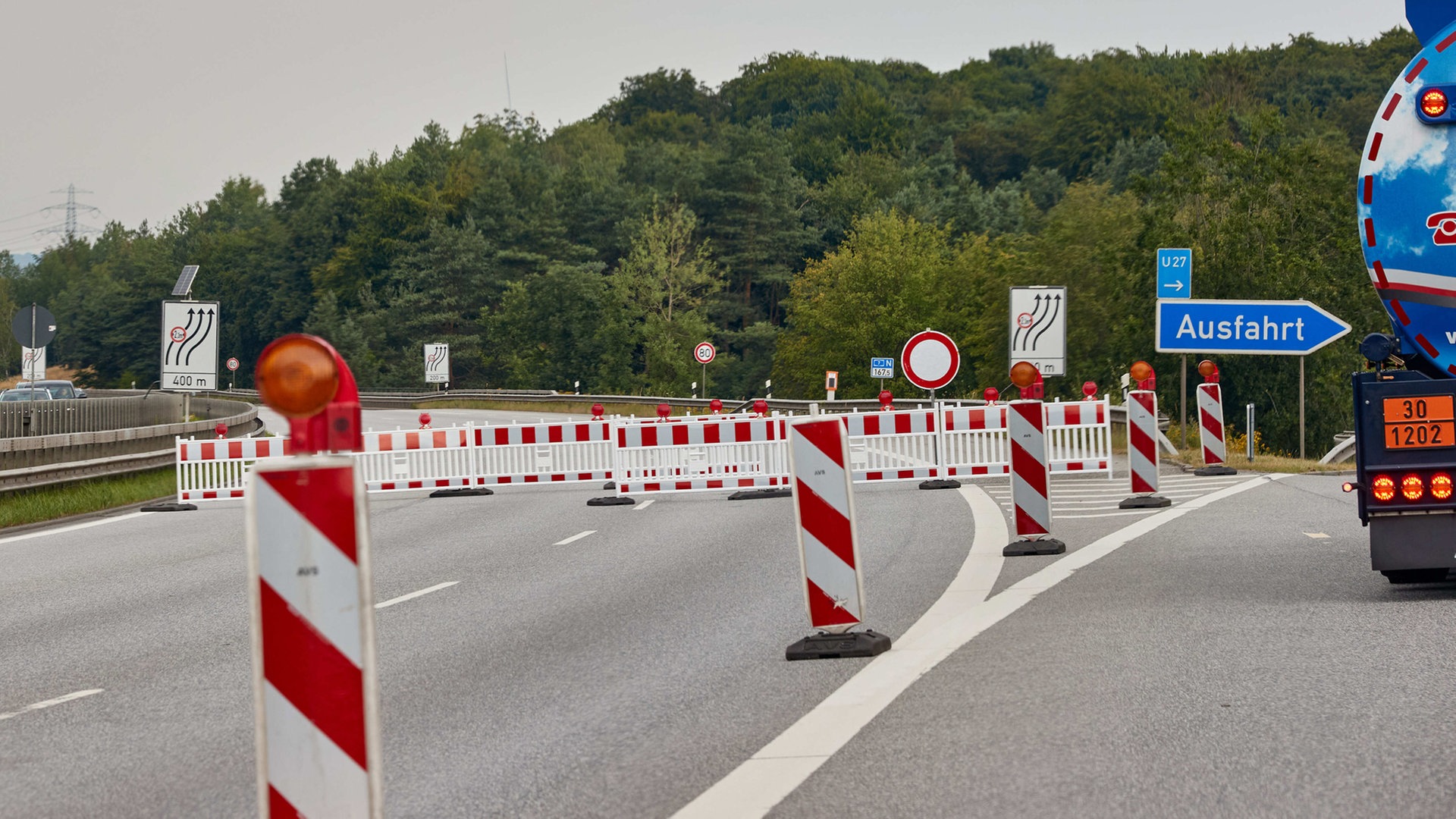 A7 in Hamburg am Wochenende rund um den Elbtunnel gesperrt