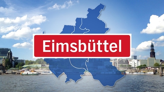 Hamburger Bezirk Eimsbüttel vor dem Blick auf die Stadt vom Hafen aus. (Bildmontage) © fotolia.com Foto: photobility, Alpen