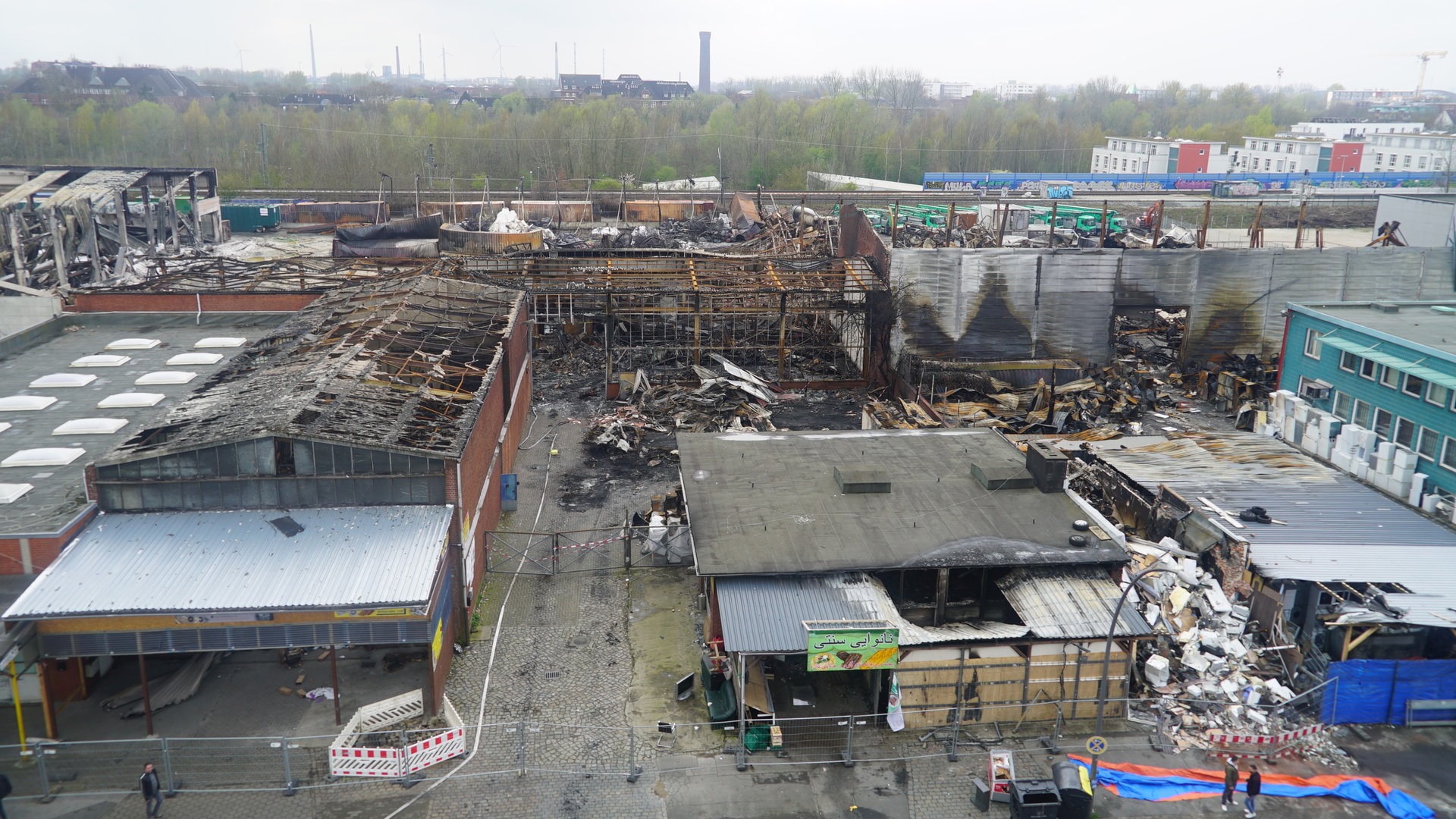 Nach Großbrand in Rothenburgsort: Billstraße wieder offen