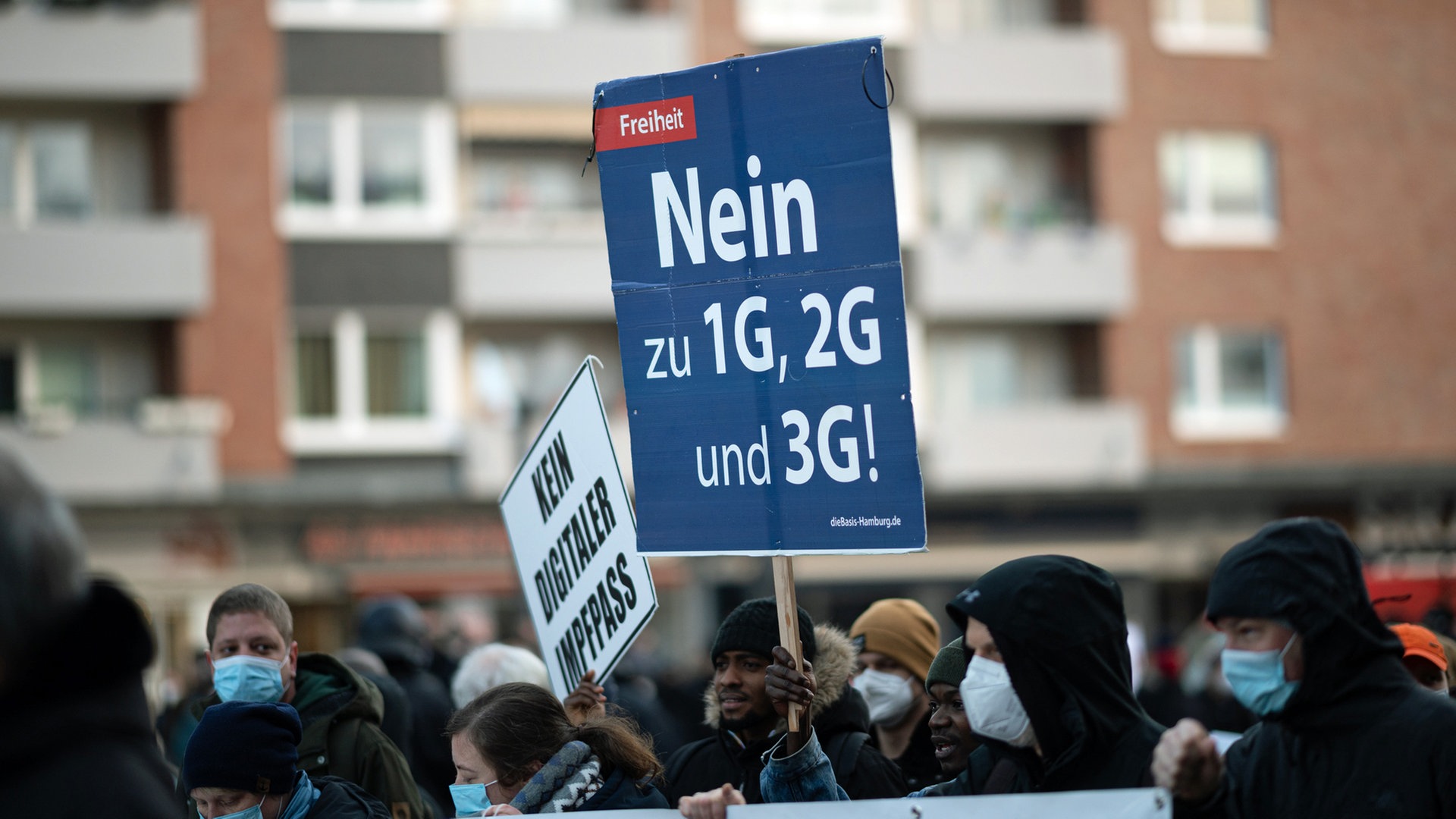 Demonstrationen in Hamburg gegen Corona-Maßnahmen