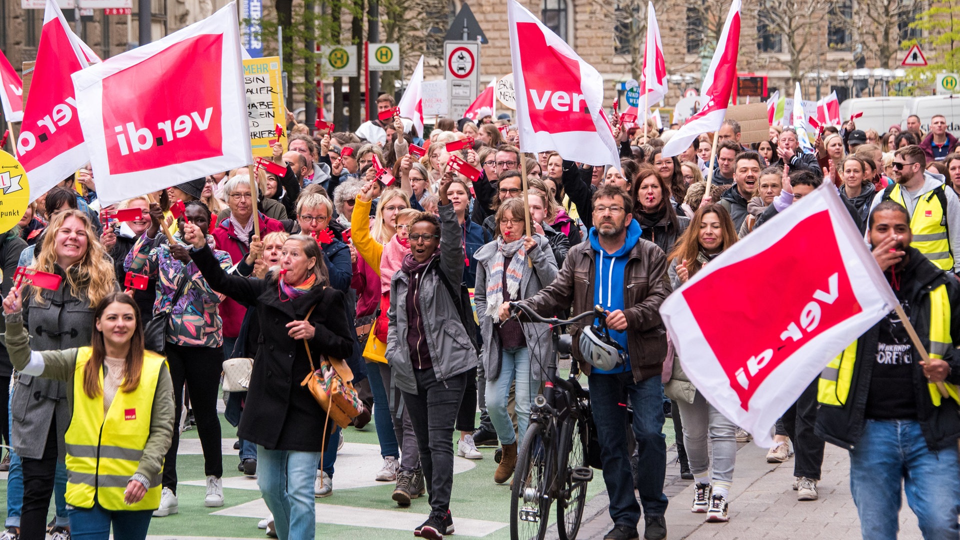 Heute Warnstreik in Hamburger Kitas und an Kliniken