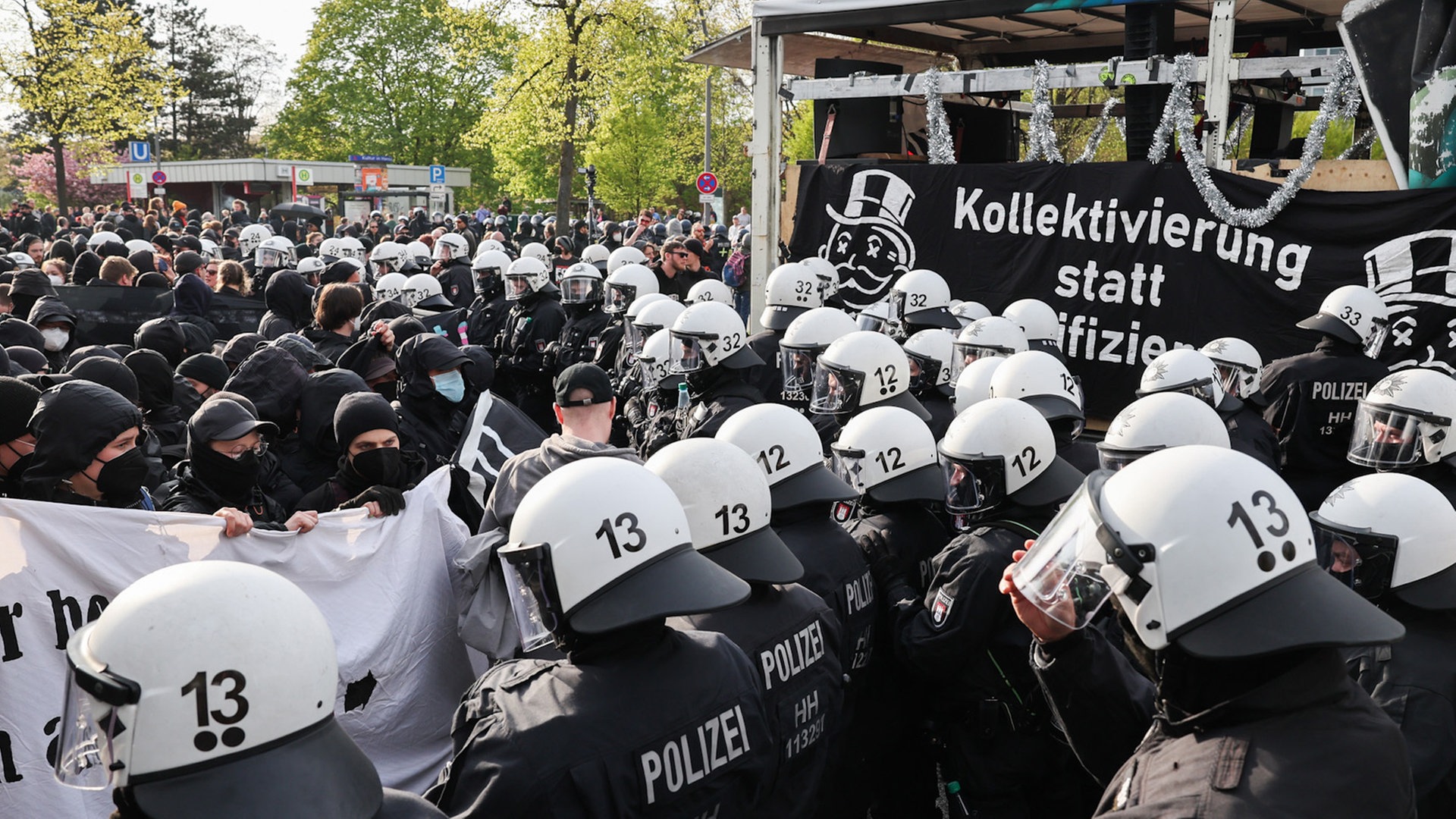 Mai-Demos: Mehrere Kundgebungen in Hamburg