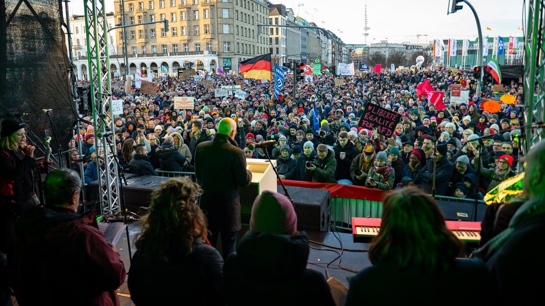 Demo Gegen Rechtsextremismus: Jungfernstieg Brechend Voll | NDR.de ...