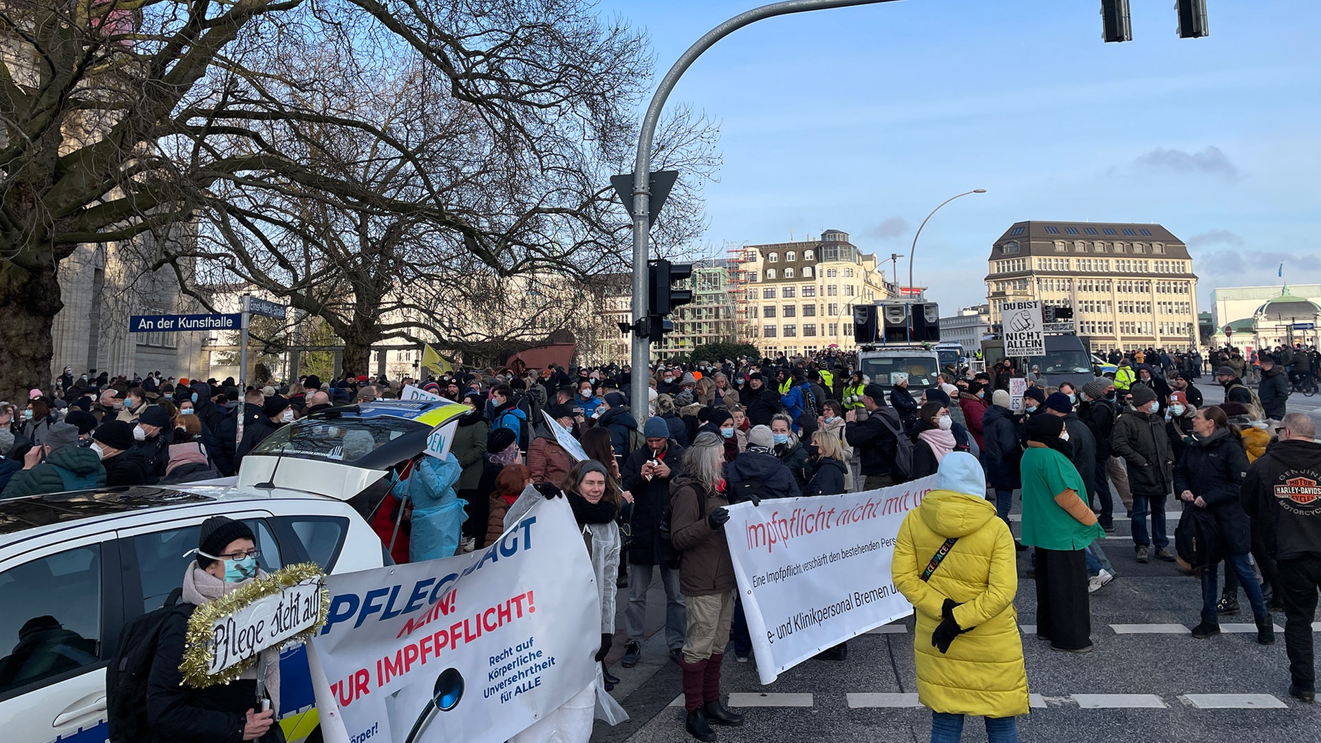 Geplante Großdemo gegen Corona-Politik in Hamburg untersagt