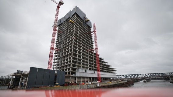 Die Baustelle für den Elbtower in der Hamburger Hafencity. © picture alliance/dpa | Christian Charisius Foto: Christian Charisius