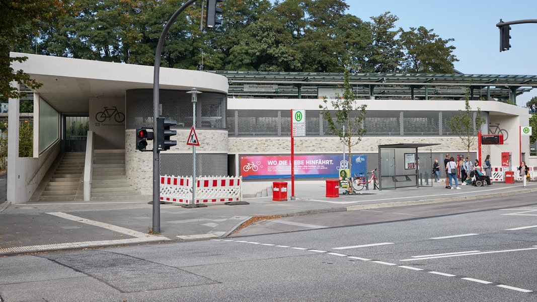 Fahrradparkhaus in Hamburg-Eppendorf wird weiter wenig genutzt