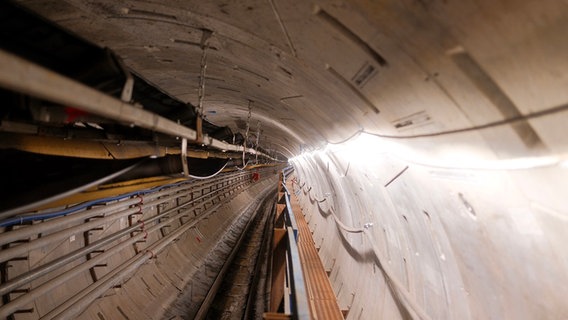 Ein Schacht für den Fernwärmetunnel in Hamburg. © Hamburger Energiewerke 