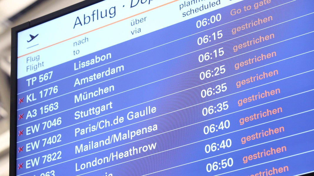 Hamburg Airport: Large rush expected for Wednesday |  NDR.de – News