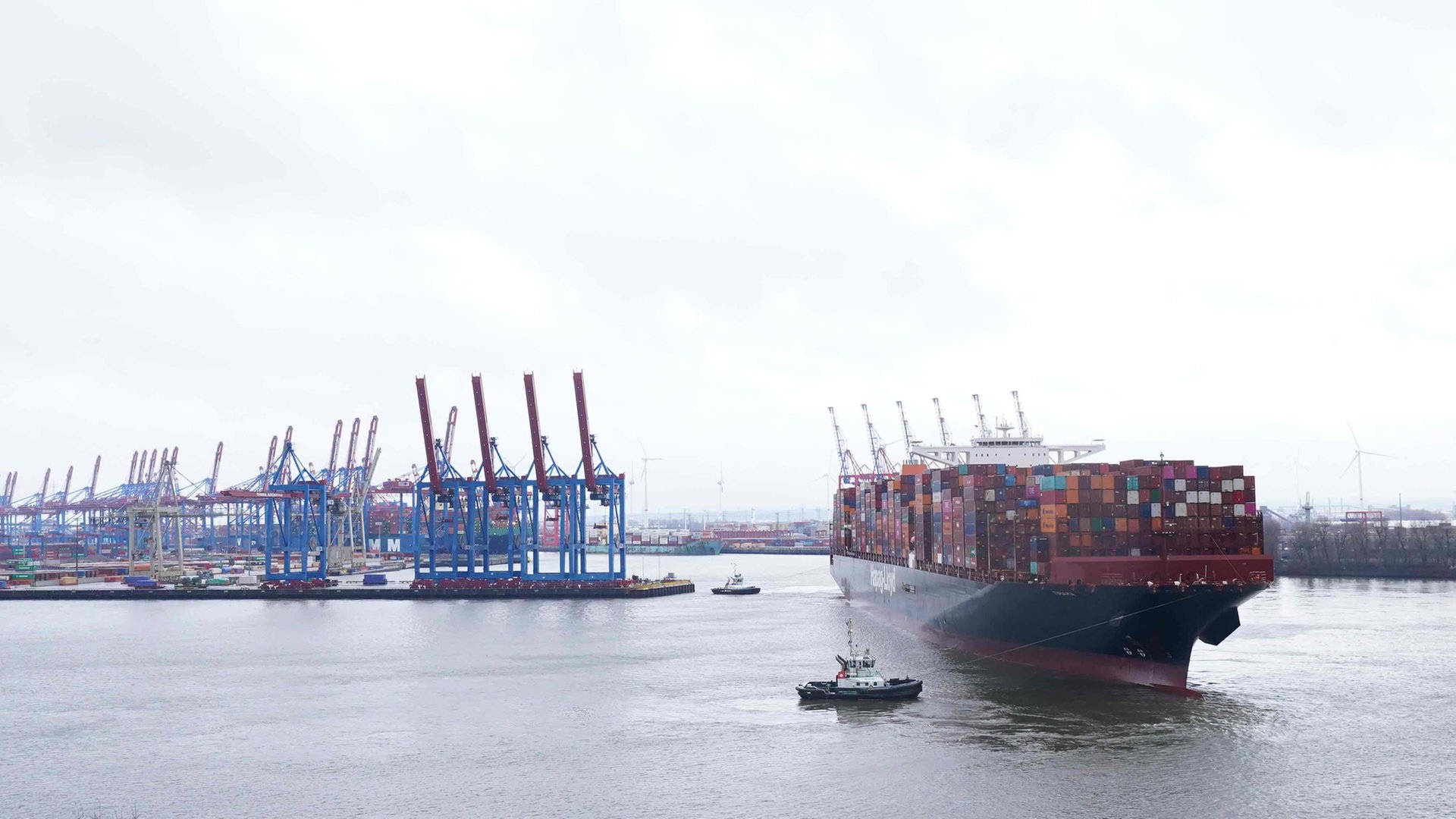 Beginn des neuen Warnstreiks im Hamburger Hafen verschoben