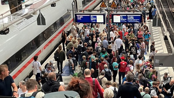 Das Foto zeigt den übervollen Hamburger Hauptbahnhof. © NDR/Christian Baars Foto: Christian Baars