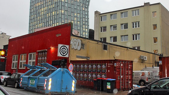 Die Rückansicht des Cafe Keese in der Sailerstraße  Foto: Kristina Festring-Hashem Zadeh