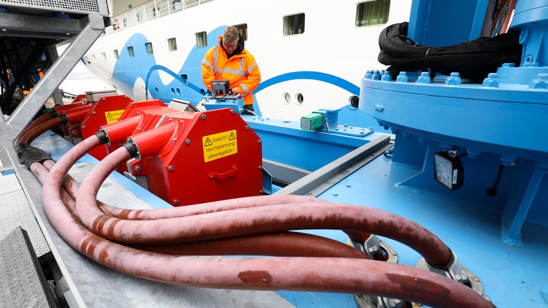 Hamburger Hafen: Nachfrage nach Landstrom steigt bei Kreuzfahrtschiffen