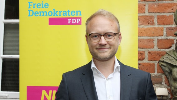 Michael Kruse, FDP-Landesvorsitzender in Hamburg, beim Sommerfest der FDP in Bergedorf. © picture alliance / rtn - radio tele nord Foto: rtn, patrick becher