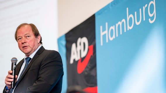 Der Spitzenkandidat der Hamburger AfD Dirk Nockemann. © picture alliance Foto: Axel Heimken