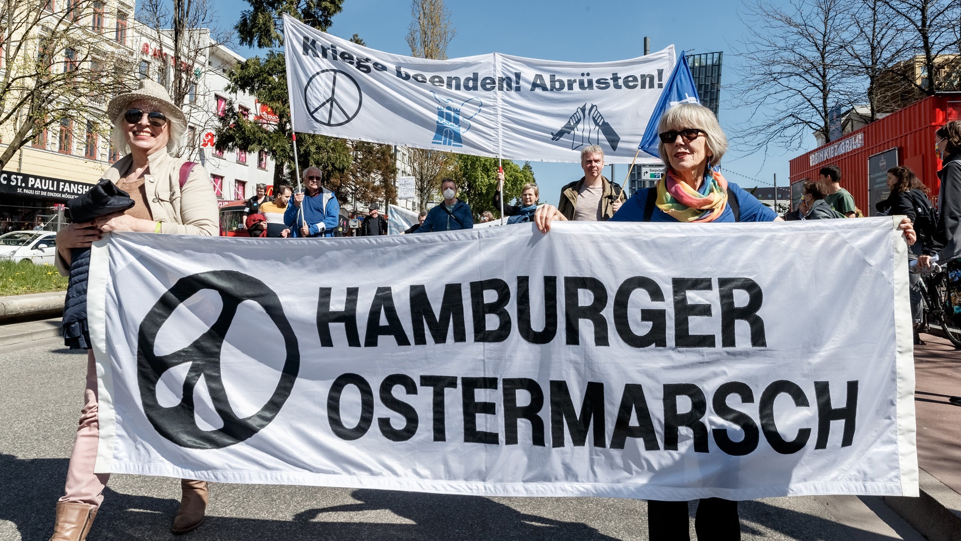 Ostermarsch in Hamburg für Frieden und gegen Aufrüstung