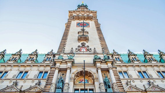 Blick auf das Hamburger Rathaus © Imago Images 