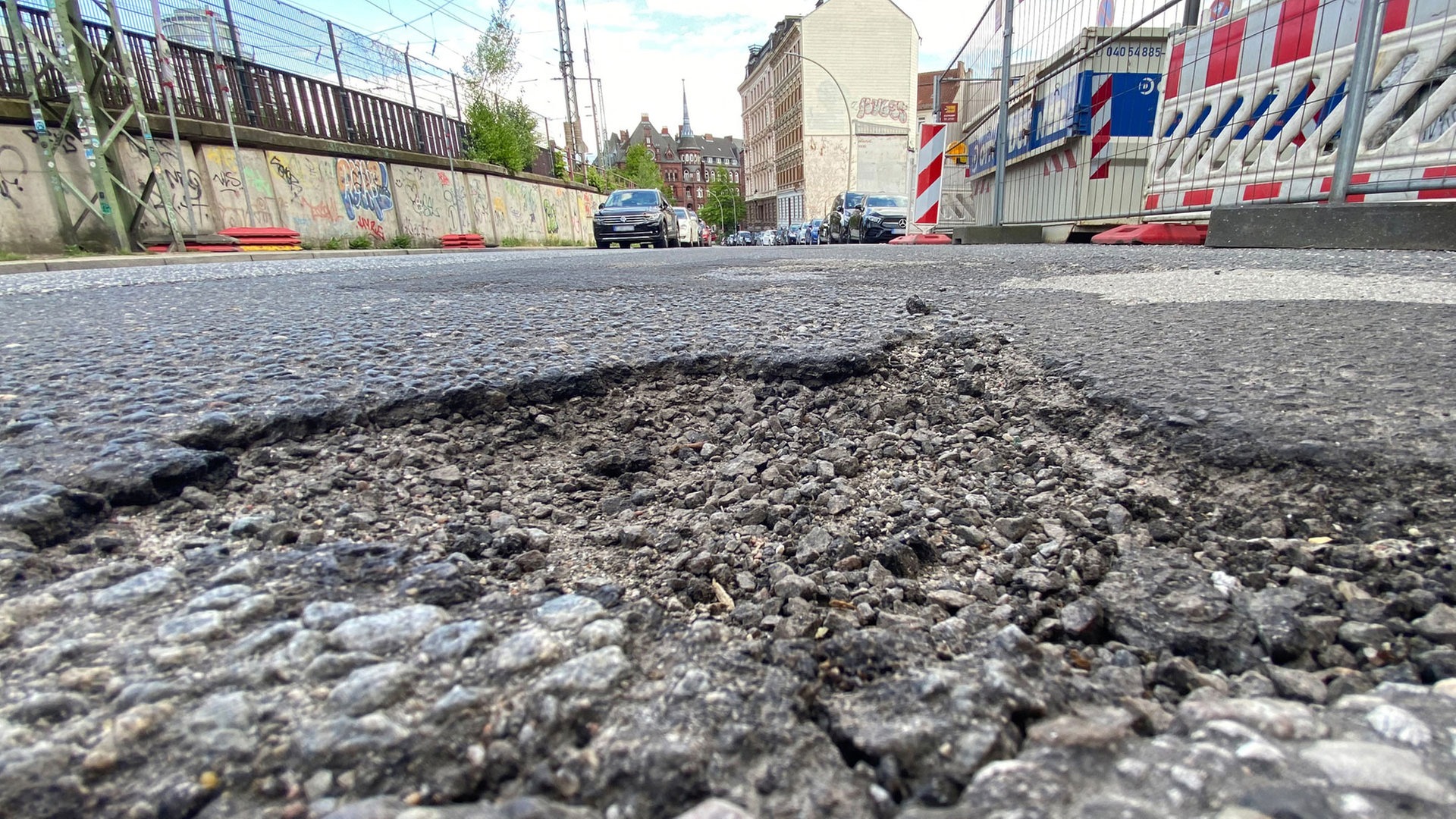 Deutlich mehr Unfälle durch Schlaglöcher in Hamburg