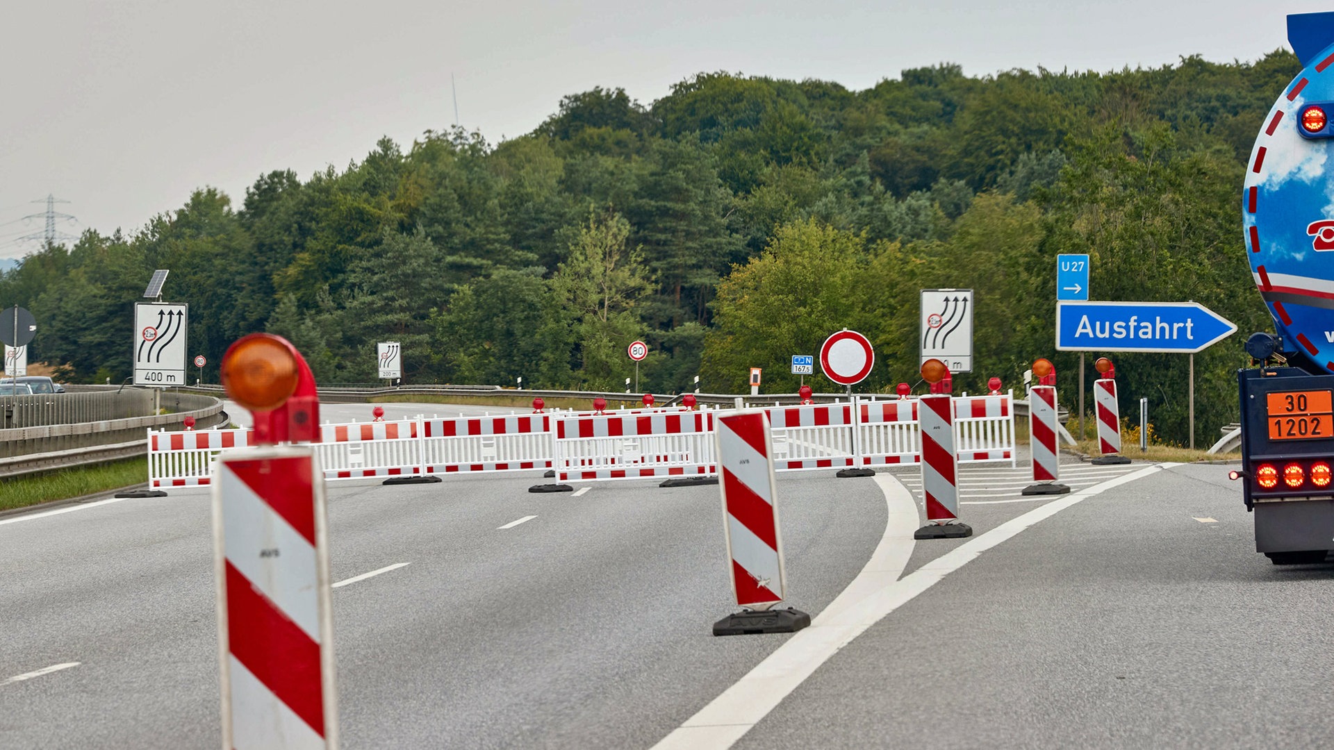 A7 in Hamburg: Vollsperrung am Wochenende