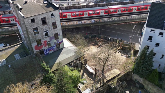 Das Areal Sternbrücke aus der Vogelperspektive. © NDR 