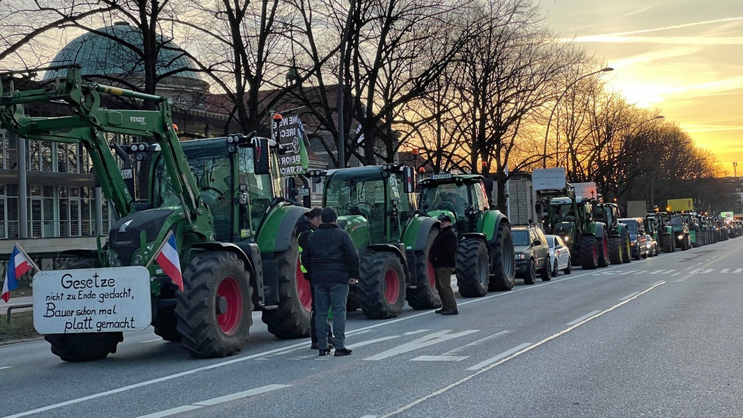 Farmers Protest in Hamburg Causes Traffic Disruptions